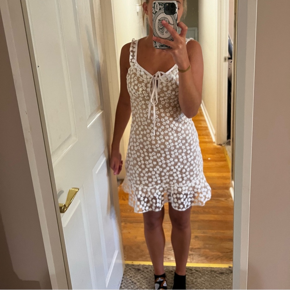 Lace mini dress
